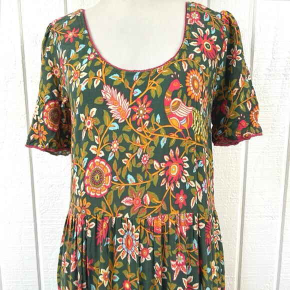 Natural Life Women Maxi Dress Boho Hippie Forest Fairy Whimsical Green Size XS - Picture 2 of 9